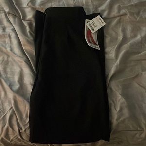 a black loose dressed pants